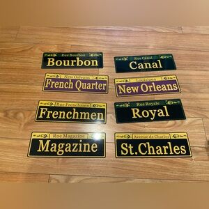 Mardi Gras Decorations New Orleans Street Signs 8 for indoor/outdoor